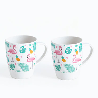 Flamingo Fantasy Bamboo Coffee Mugs