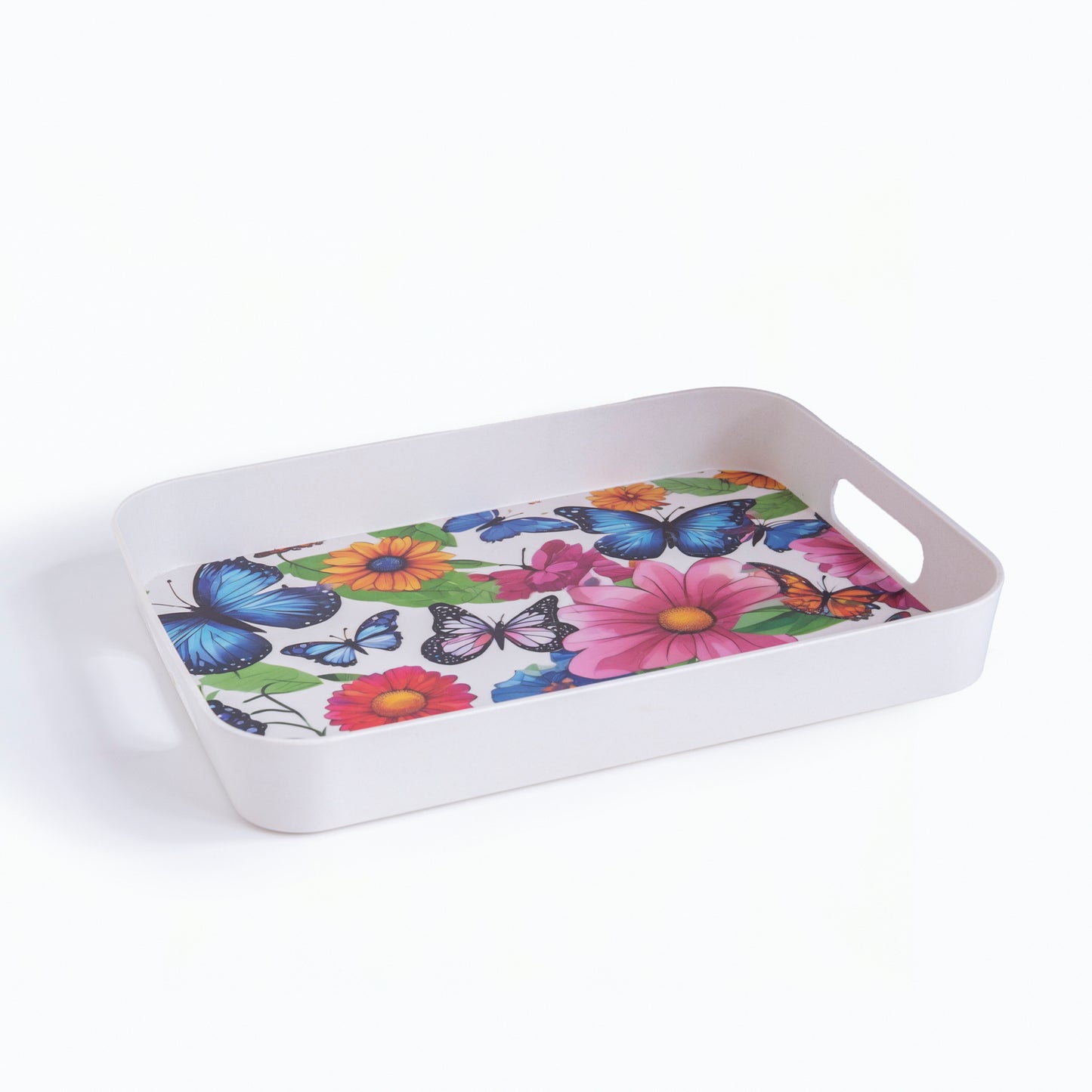 Fluttering Butterflies Bamboo Serving Trays