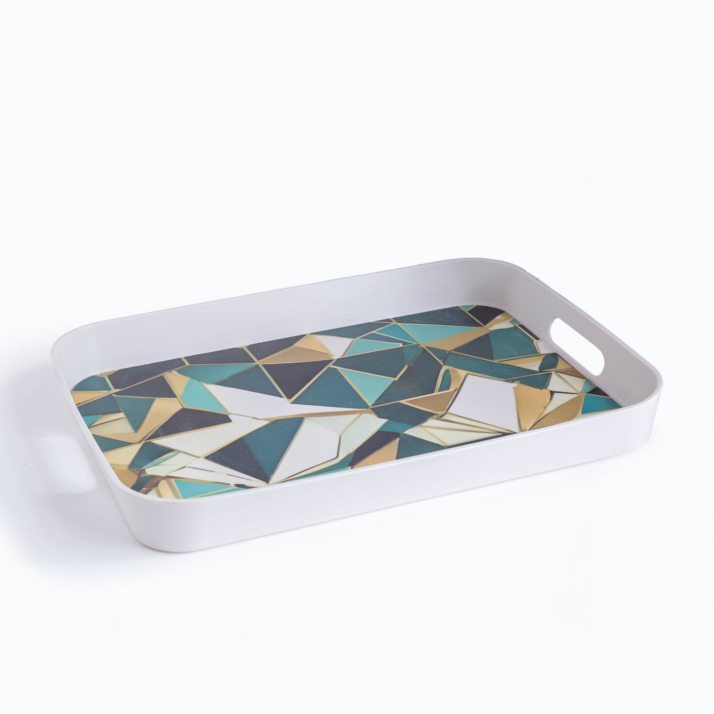 Emerald Elegance Bamboo Serving Trays