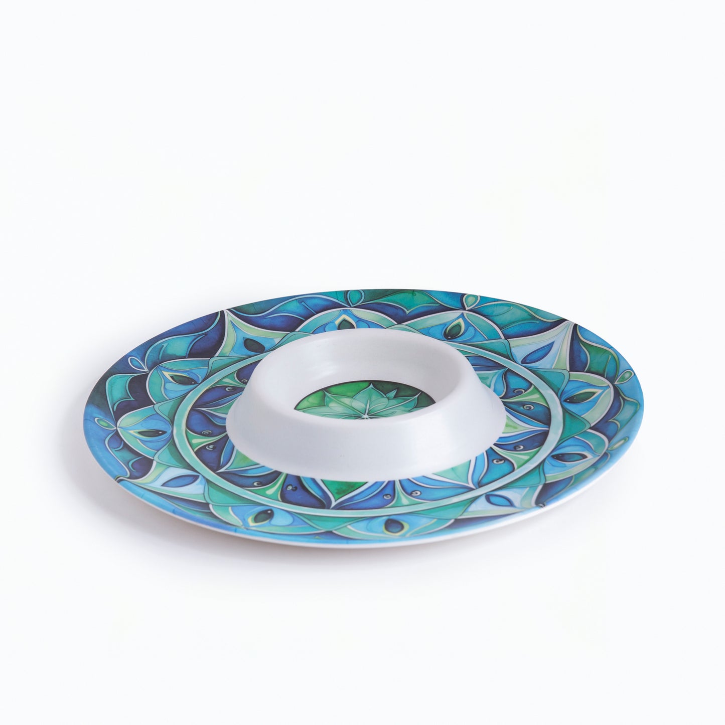 Aqua Dreamy Bamboo Chip & Dip Platter