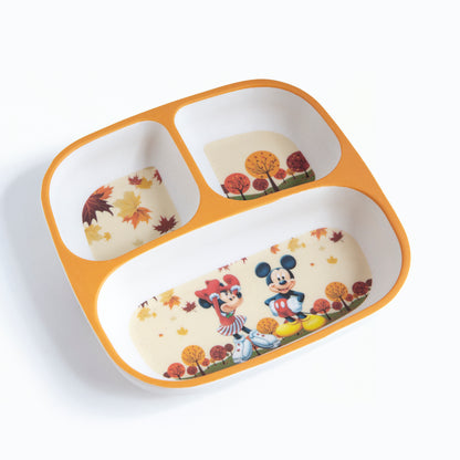 Mickey & Minnie Bamboo Kids Sectional Plate