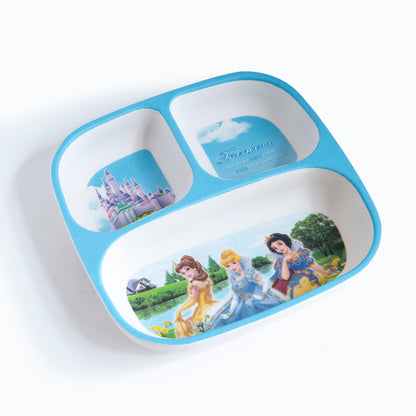 Royal princesses Bamboo Kids Sectional Plate