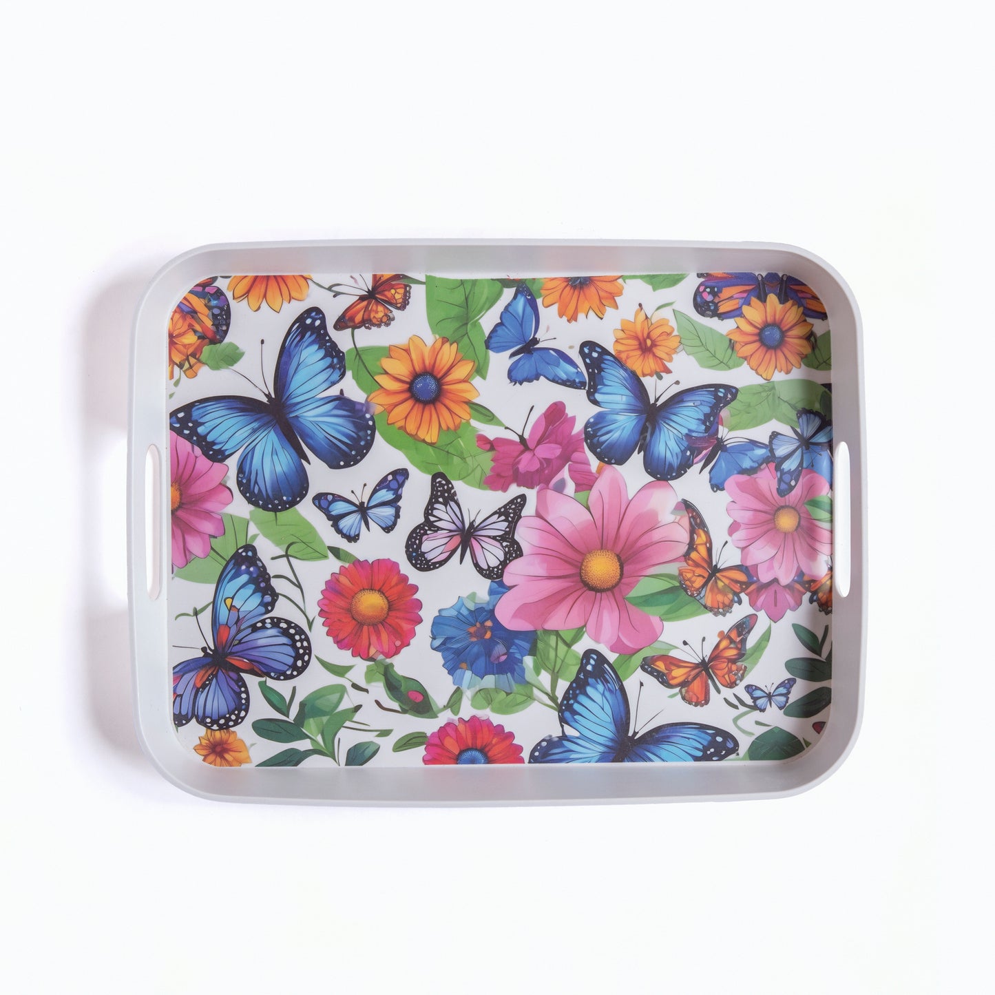 Fluttering Butterflies Bamboo Serving Trays