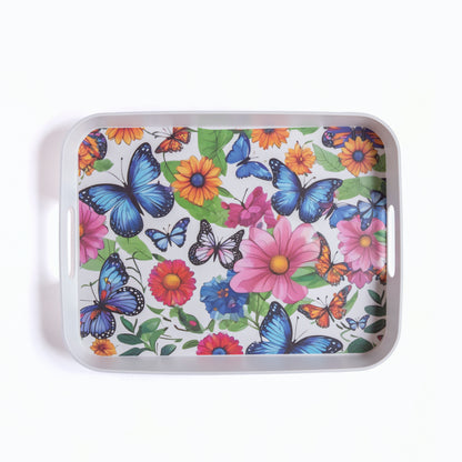 Fluttering Butterflies Bamboo Serving Trays