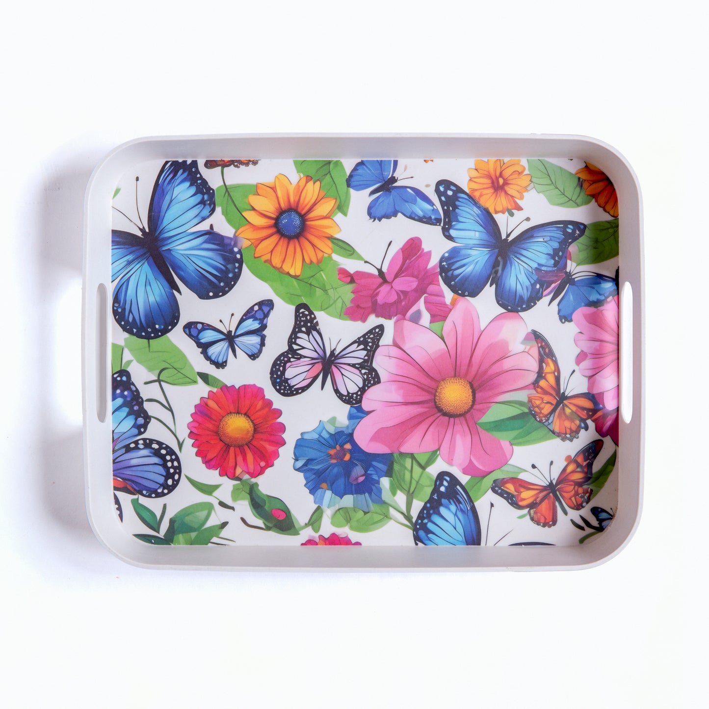 Fluttering Butterflies Bamboo Serving Trays