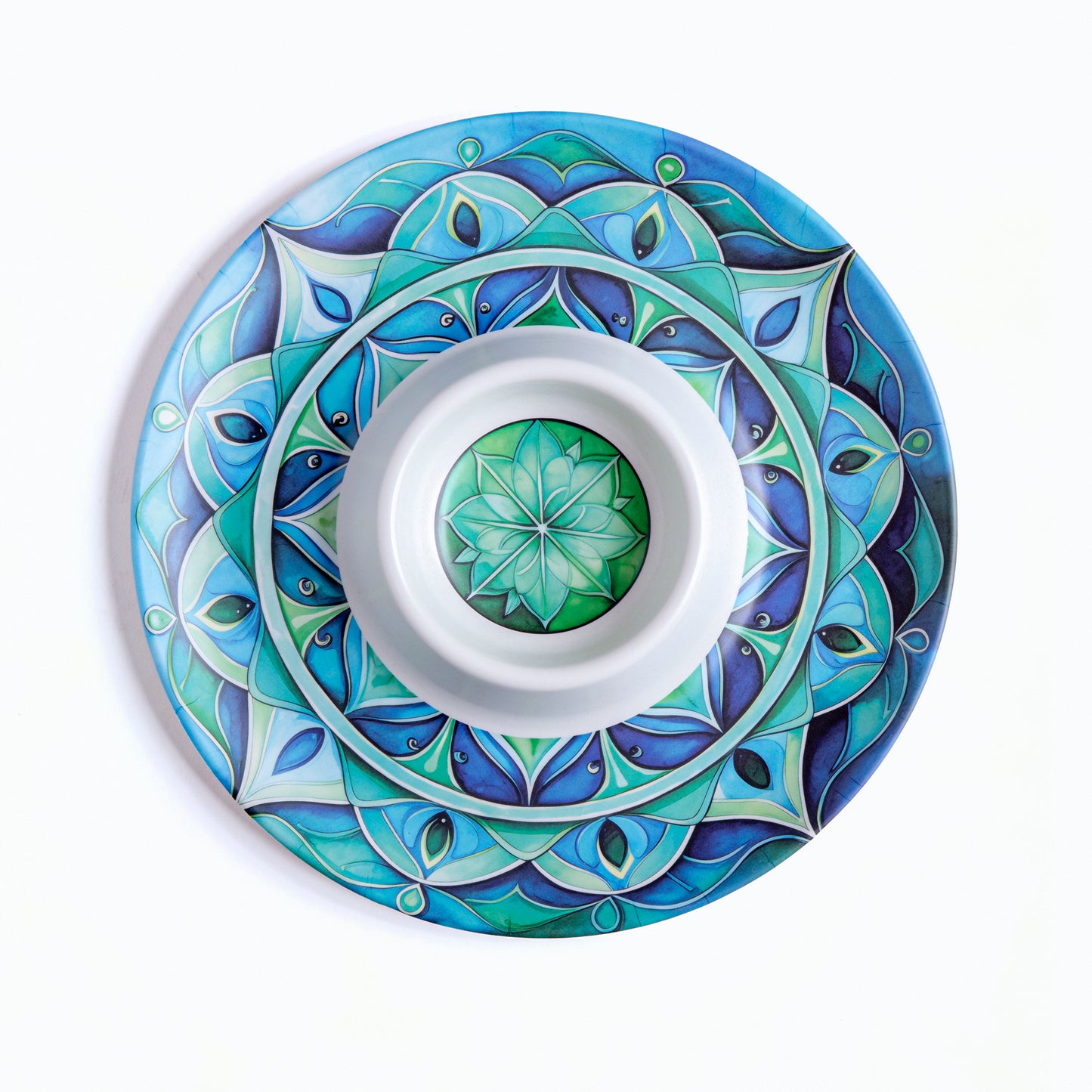 Aqua Dreamy Bamboo Chip & Dip Platter