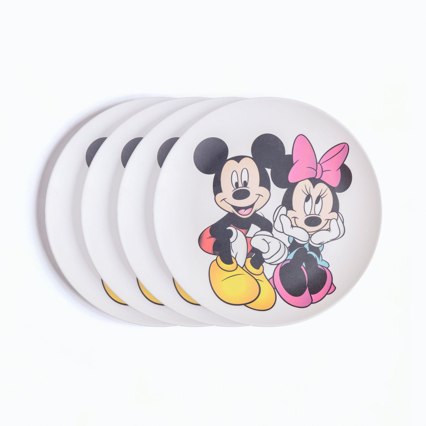 Micky & Minnie in Wonderland Bamboo Dinner Plate For Kids