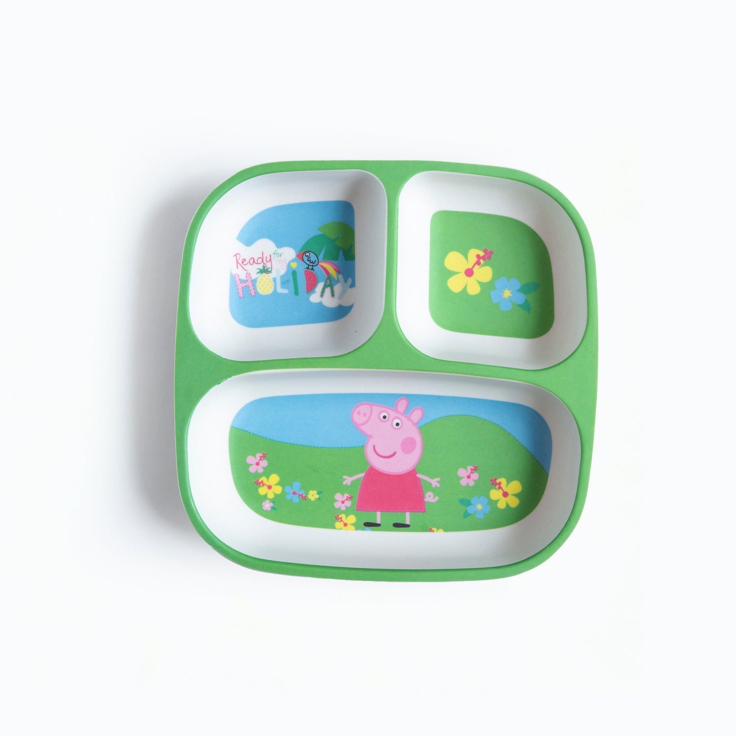 Peppa Pig's Playtime Bamboo Kids Sectional Plate