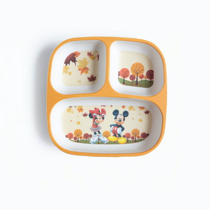 Mickey & Minnie Bamboo Kids Sectional Plate