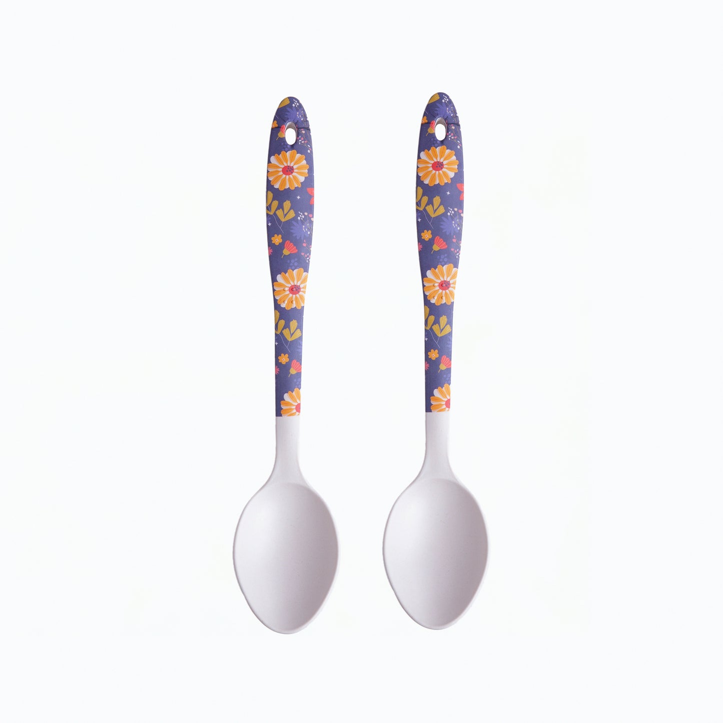 Wildflower Nights Bamboo Serving Spoons – Set of 2
