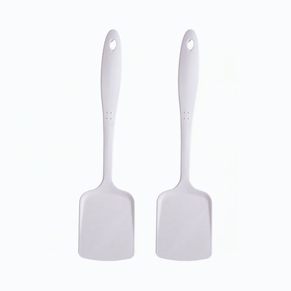 Creamy Cloud White Bamboo Serving Spoons & Turners