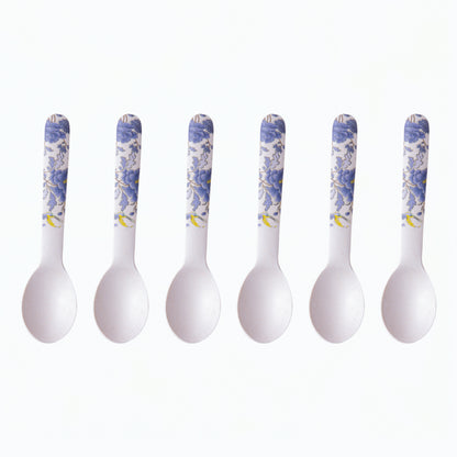 Breezy Blooms Table Bamboo Spoon and Fork- Set of 6