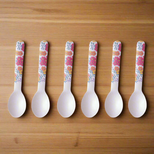Happy Harvest Table Bamboo Spoon and Fork- Set of 6