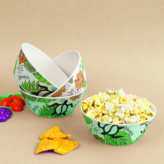 Hawaii Beach Themed Small Fruit/Snack Bowl -Set of 4