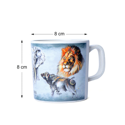 Drinking Mugs / Cups- Set of 2 - Big Five Animals