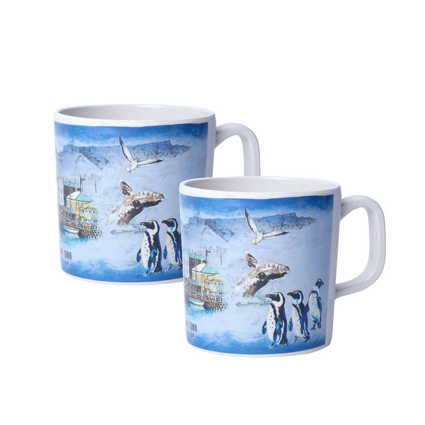 Drinking Mugs / Cups- Set of 2 - Snow Bird