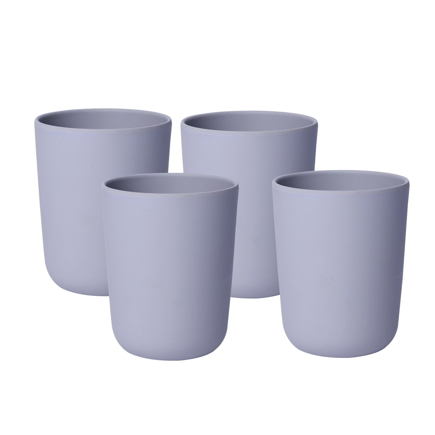 Gorgeous Grey Bamboo Glass -Set of 4- Classic Collection