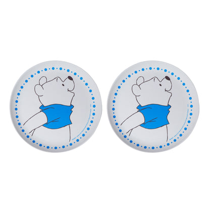 Winnie - The- Poooh Kids Plate- Blue-Set of 2