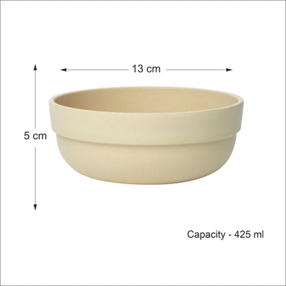 Modern Curry Bowl -Set of 4- Majestic Mustard