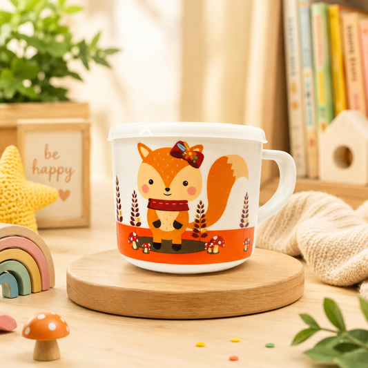 Foxy Feast Bamboo Mug (with Lid)