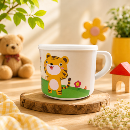 Tiggly Tiger Bamboo Mug (with Lid)