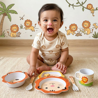 Simba -The Lion King Bamboo Kids Dinner /Feeding Set of 5