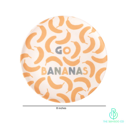 bamboo Go Bananas Appetizer/Quarter Plate