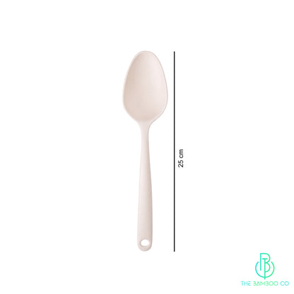 Bamboo Fiber Serving Spoon in white