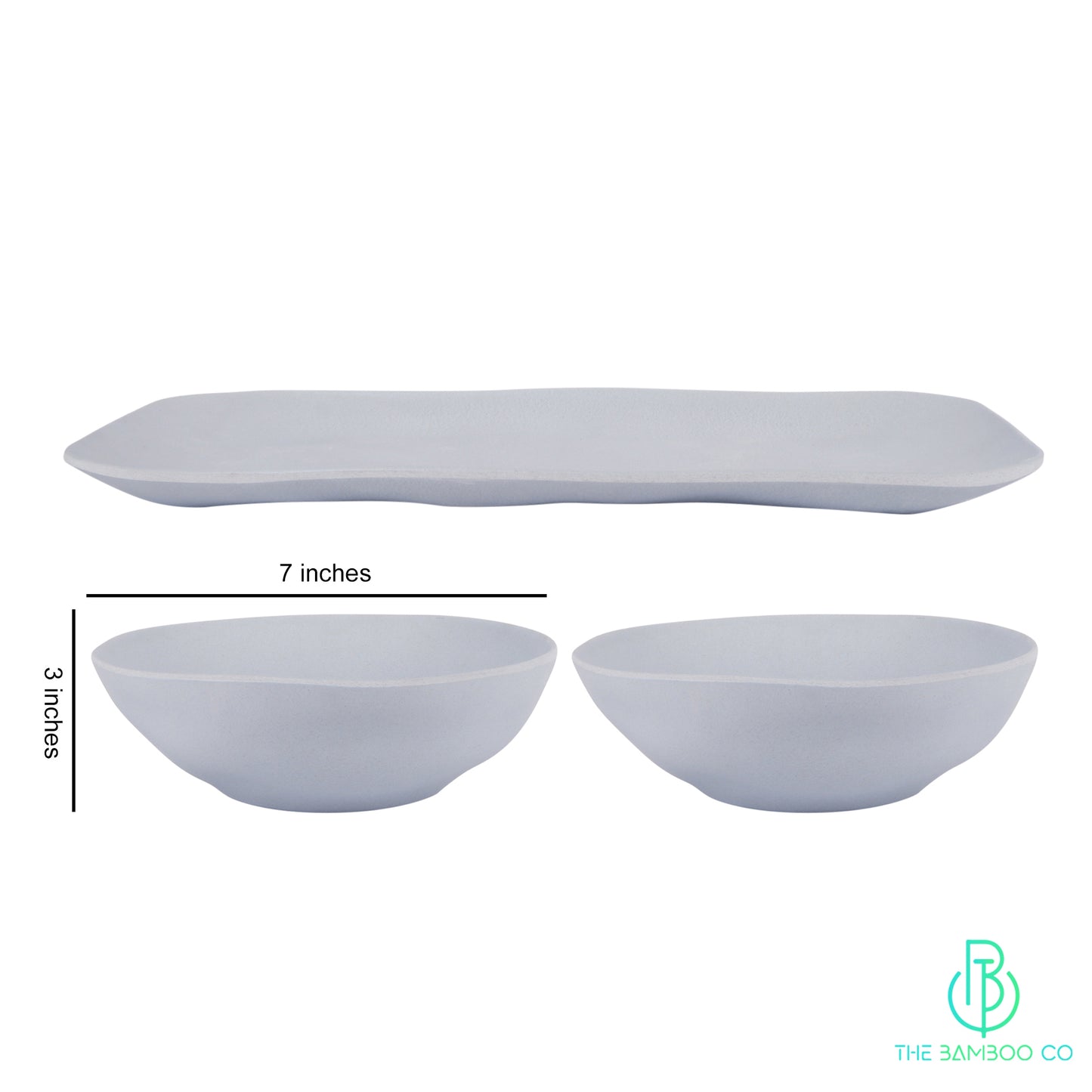 bamboo Pastel Punch Platter and Serving Bowls