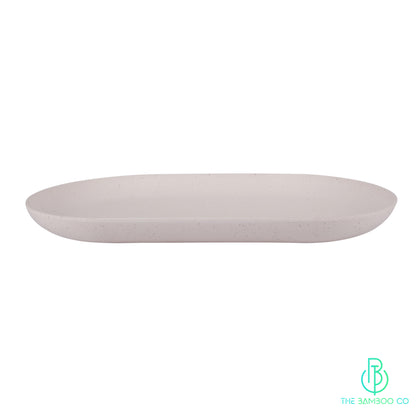 Bamboo rice  serving plate 