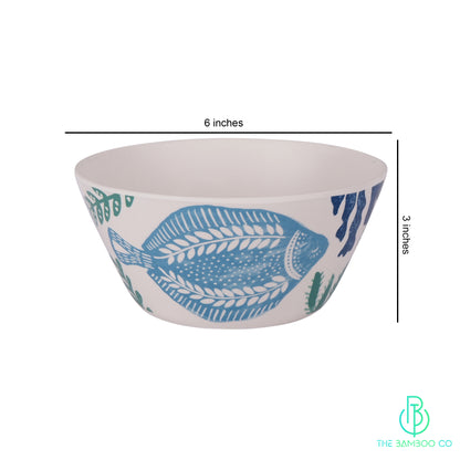 Aquatic Blue Small Fruit/Snack Bowl